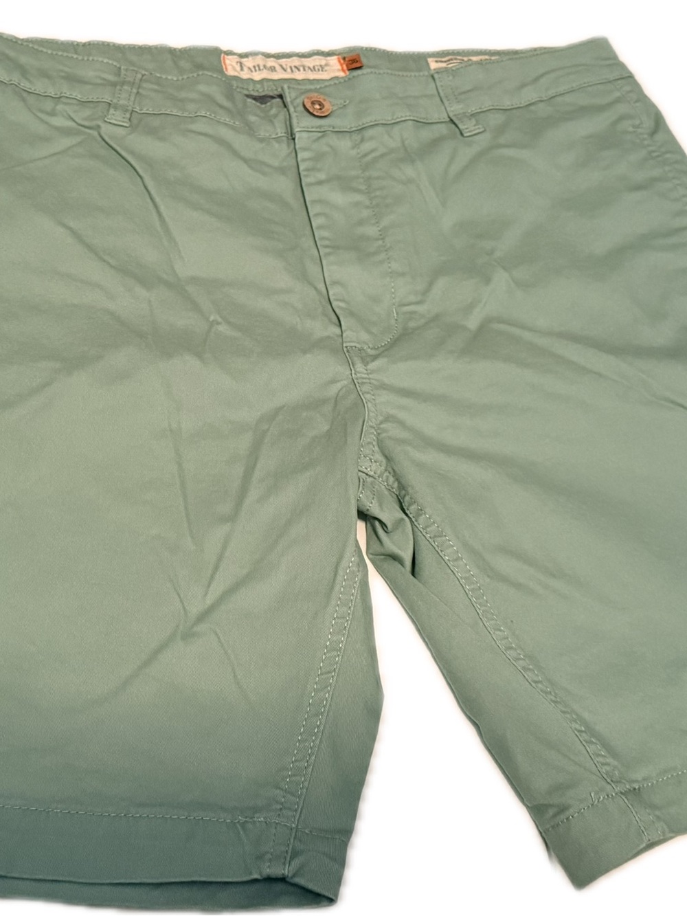 L.O.L. Vintage Men's Sage Green Flat Front Shorts